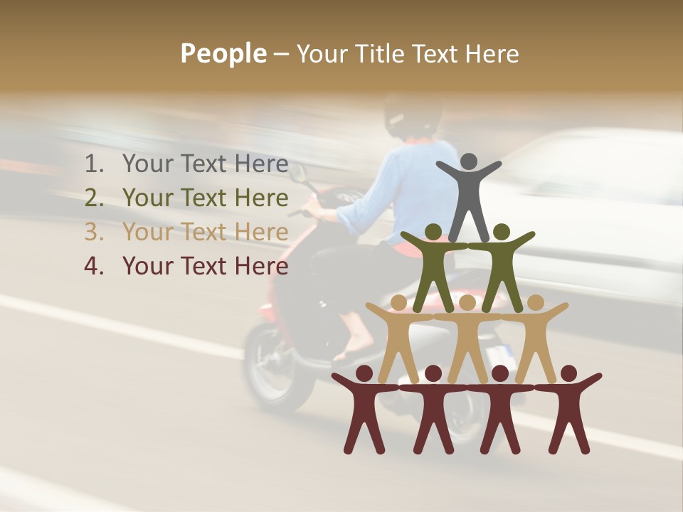 Scooter Transport Modern PowerPoint Template