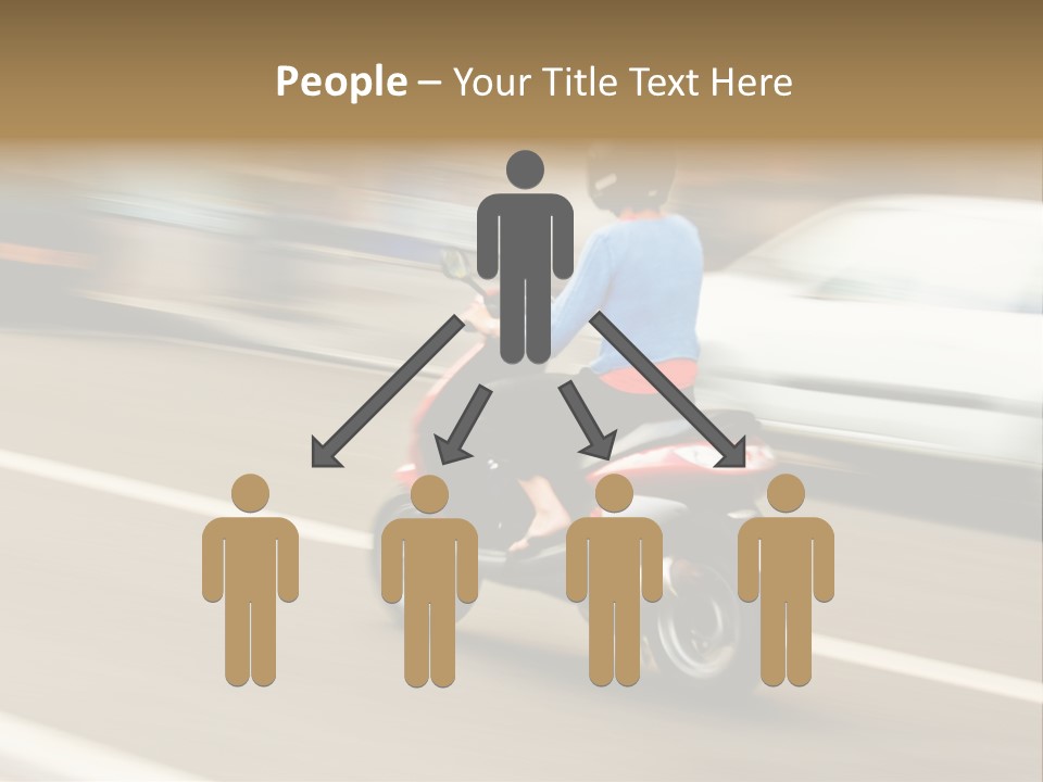 Scooter Transport Modern PowerPoint Template