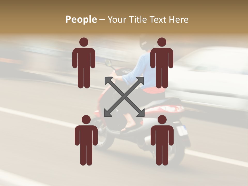 Scooter Transport Modern PowerPoint Template