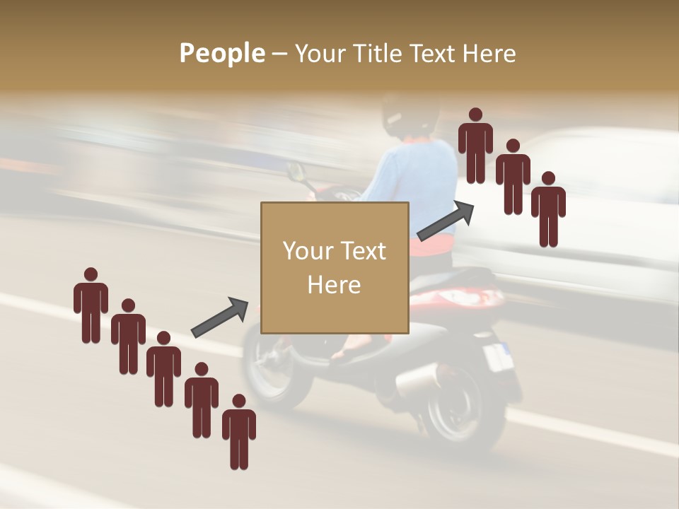 Scooter Transport Modern PowerPoint Template