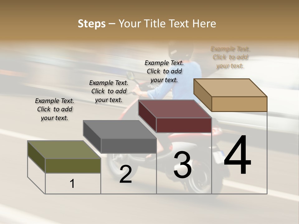 Scooter Transport Modern PowerPoint Template