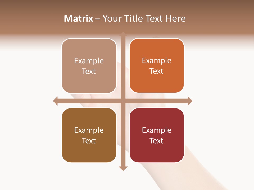 Smartphone Finger Front View PowerPoint Template