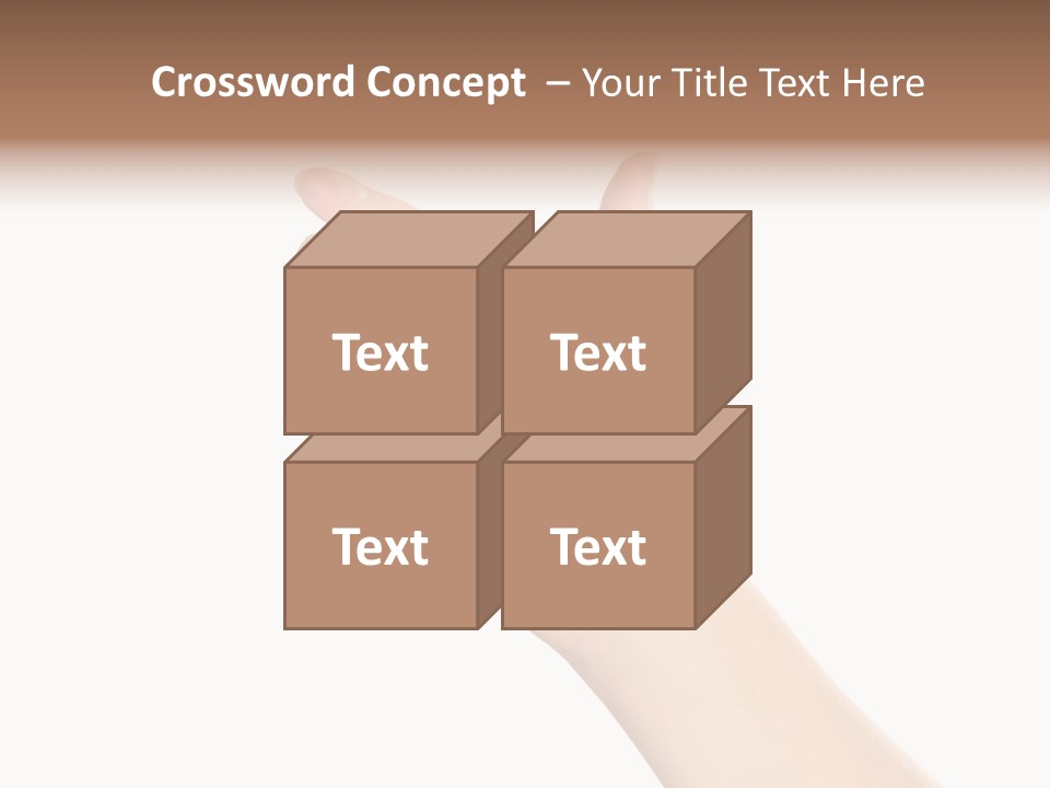 Smartphone Finger Front View PowerPoint Template