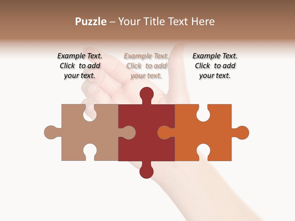 Smartphone Finger Front View PowerPoint Template