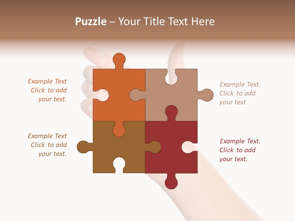 Smartphone Finger Front View PowerPoint Template