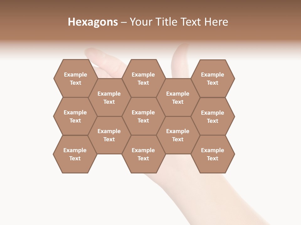 Smartphone Finger Front View PowerPoint Template
