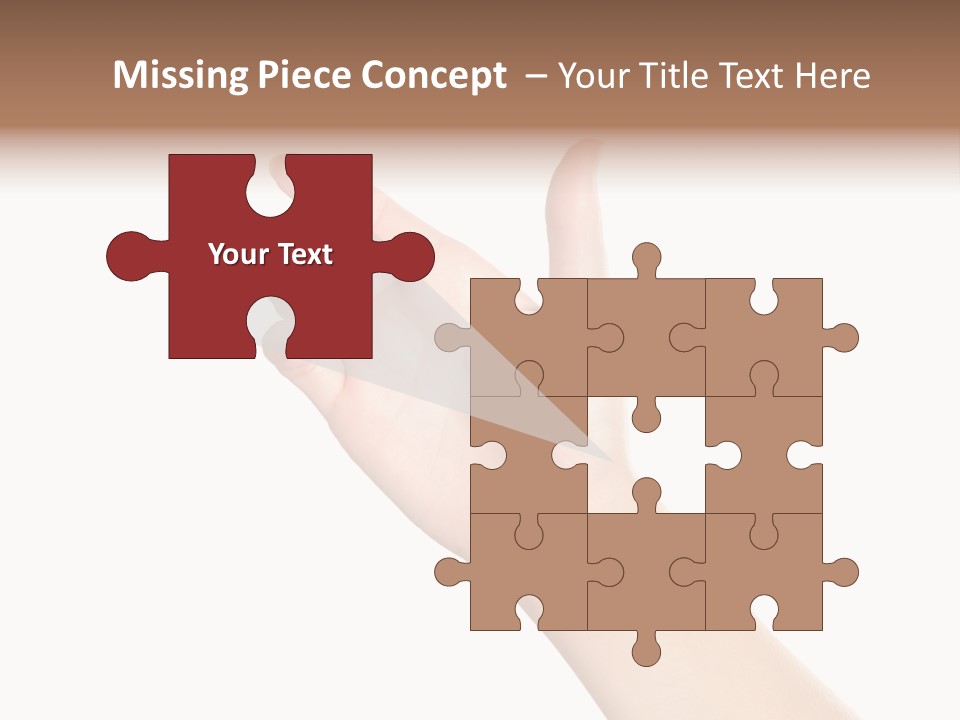 Smartphone Finger Front View PowerPoint Template