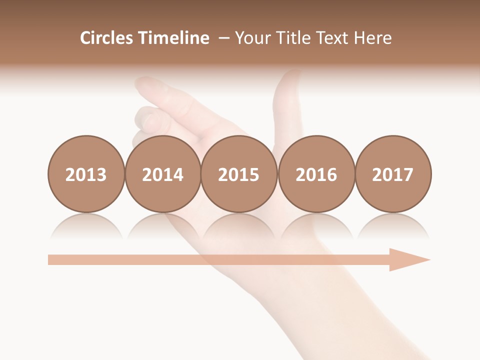 Smartphone Finger Front View PowerPoint Template