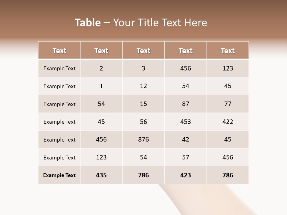 Smartphone Finger Front View PowerPoint Template