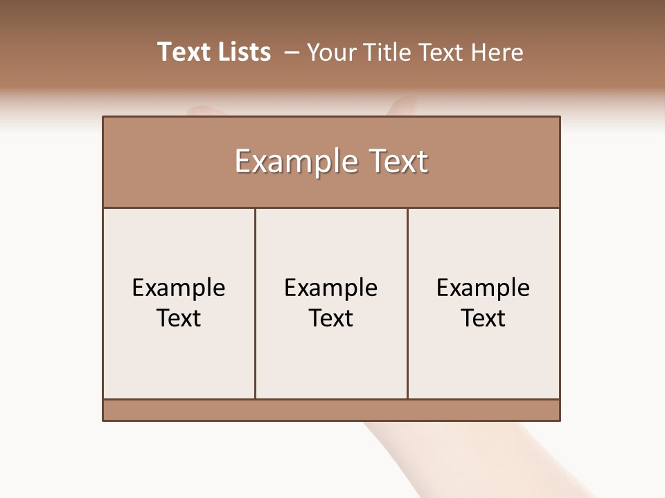 Smartphone Finger Front View PowerPoint Template