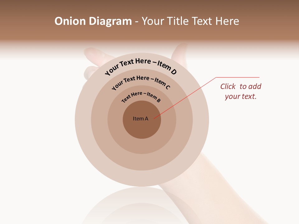 Smartphone Finger Front View PowerPoint Template