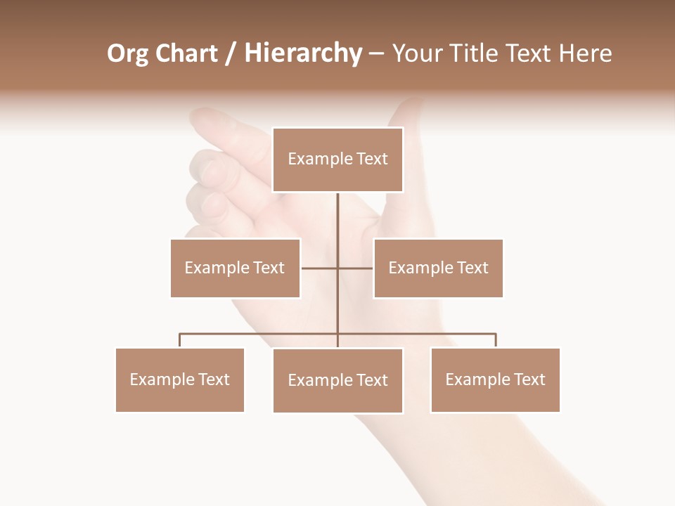 Smartphone Finger Front View PowerPoint Template