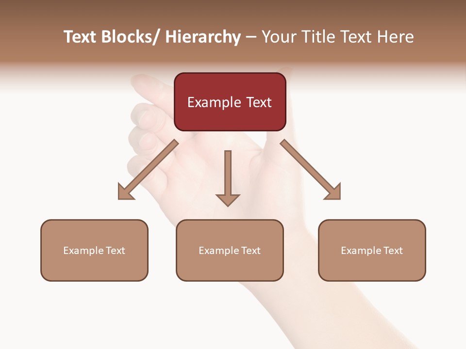 Smartphone Finger Front View PowerPoint Template