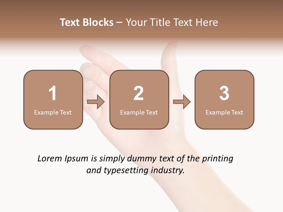 Smartphone Finger Front View PowerPoint Template