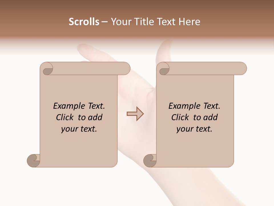 Smartphone Finger Front View PowerPoint Template
