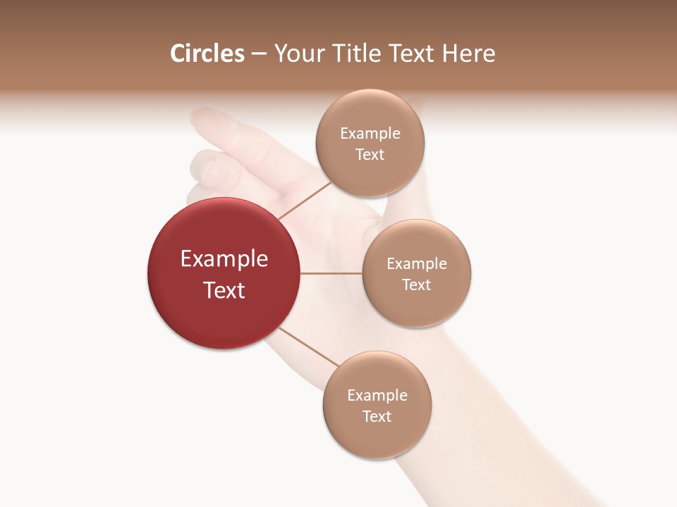 Smartphone Finger Front View PowerPoint Template