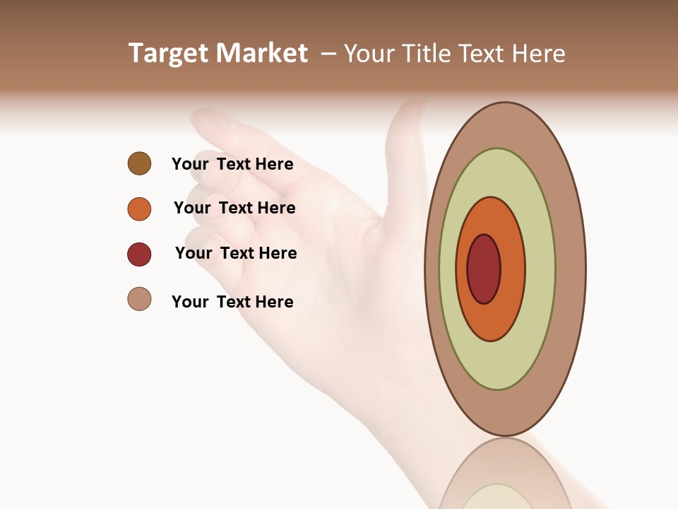 Smartphone Finger Front View PowerPoint Template