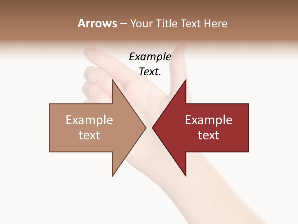 Smartphone Finger Front View PowerPoint Template