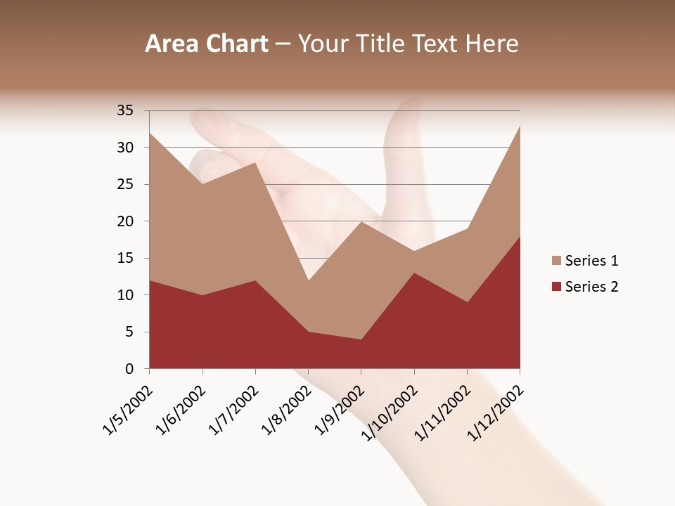 Smartphone Finger Front View PowerPoint Template