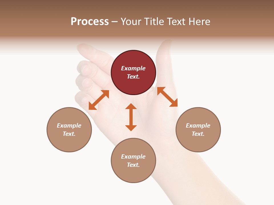 Smartphone Finger Front View PowerPoint Template