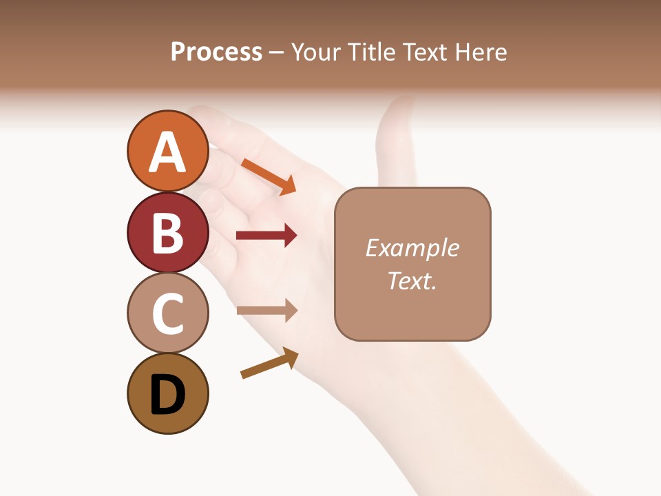 Smartphone Finger Front View PowerPoint Template