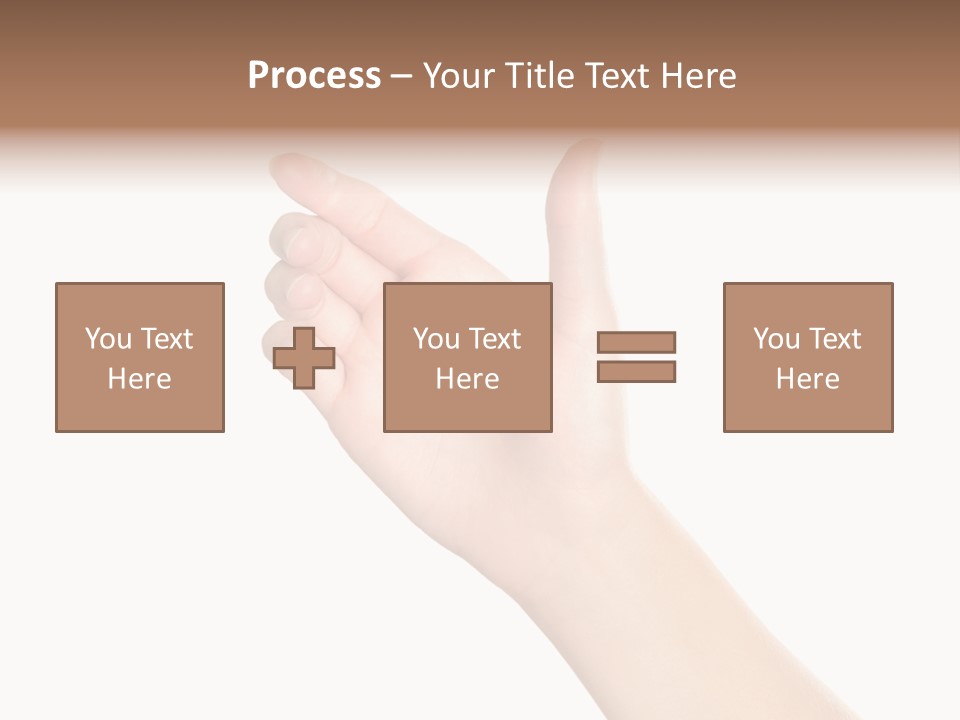 Smartphone Finger Front View PowerPoint Template