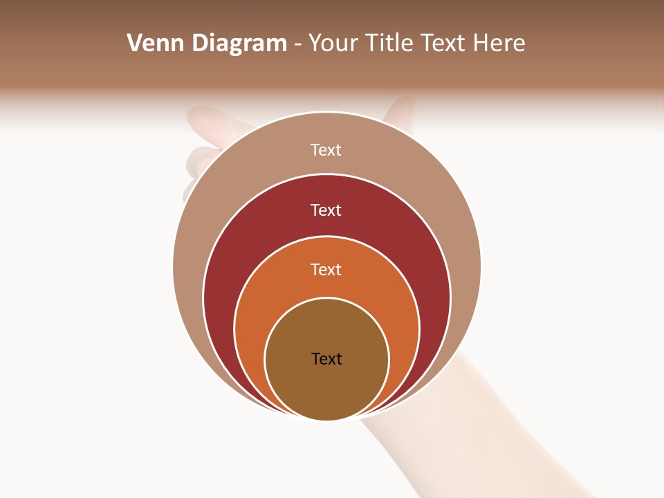 Smartphone Finger Front View PowerPoint Template