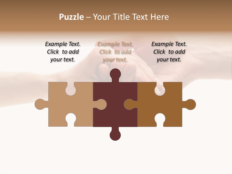 Teamwork Female Love PowerPoint Template