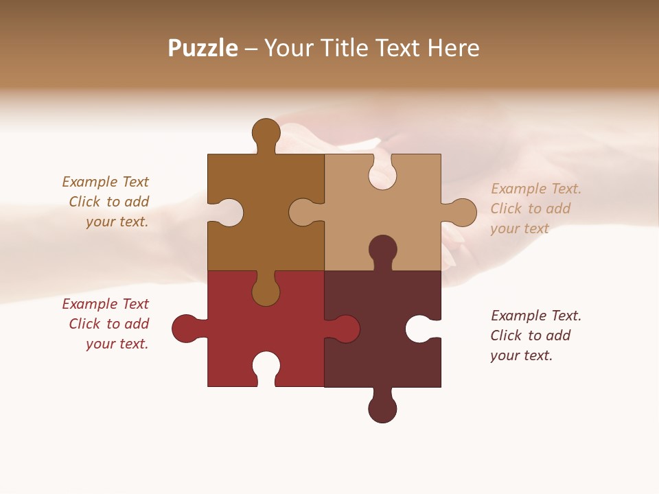 Teamwork Female Love PowerPoint Template