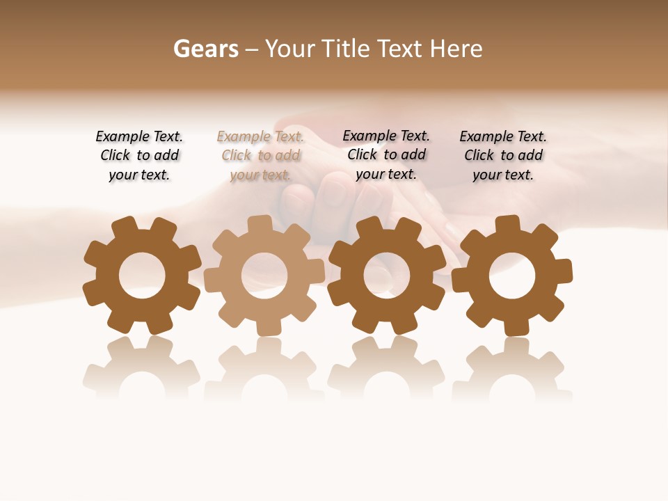 Teamwork Female Love PowerPoint Template