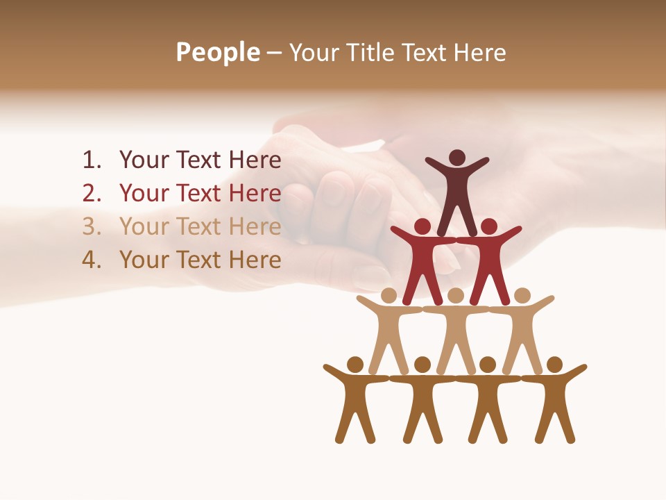 Teamwork Female Love PowerPoint Template