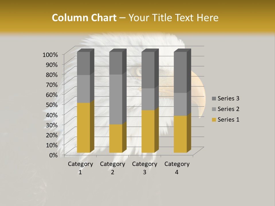 Head Haliaeetus American PowerPoint Template