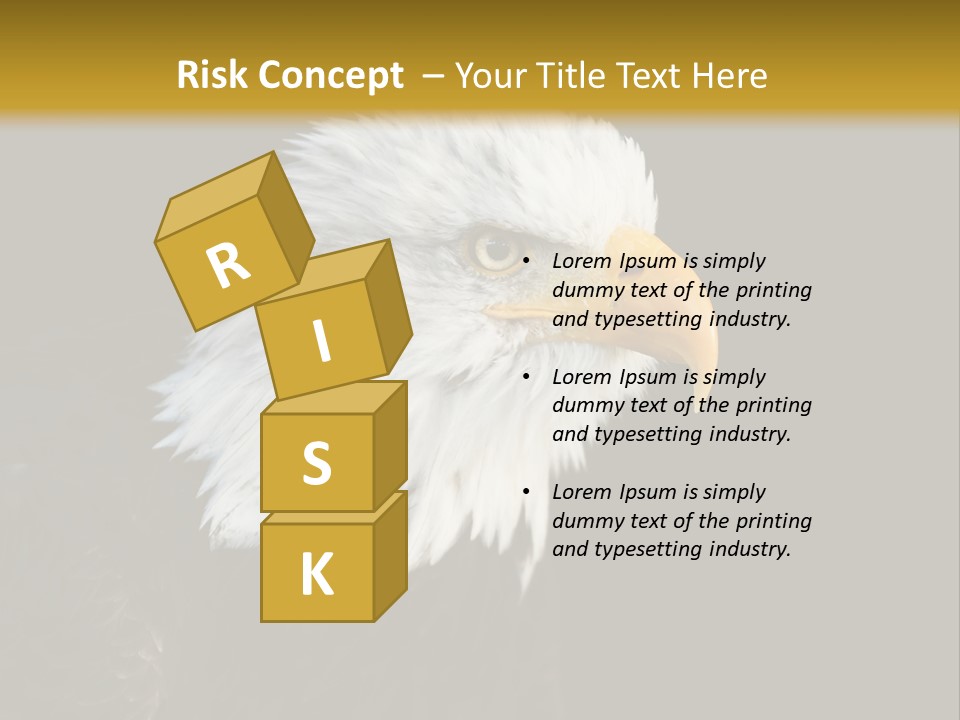 Head Haliaeetus American PowerPoint Template