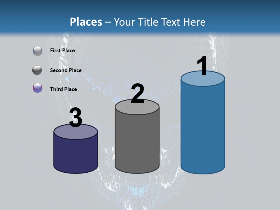 Blue Arrival Creature PowerPoint Template