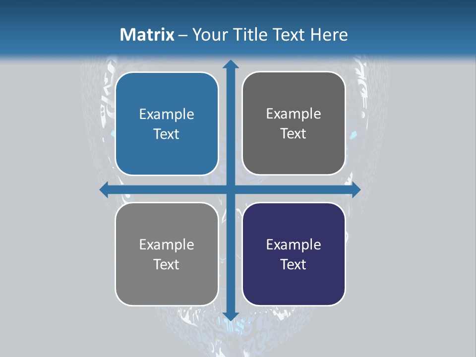 Blue Arrival Creature PowerPoint Template