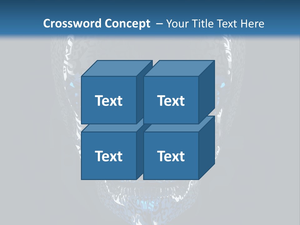 Blue Arrival Creature PowerPoint Template