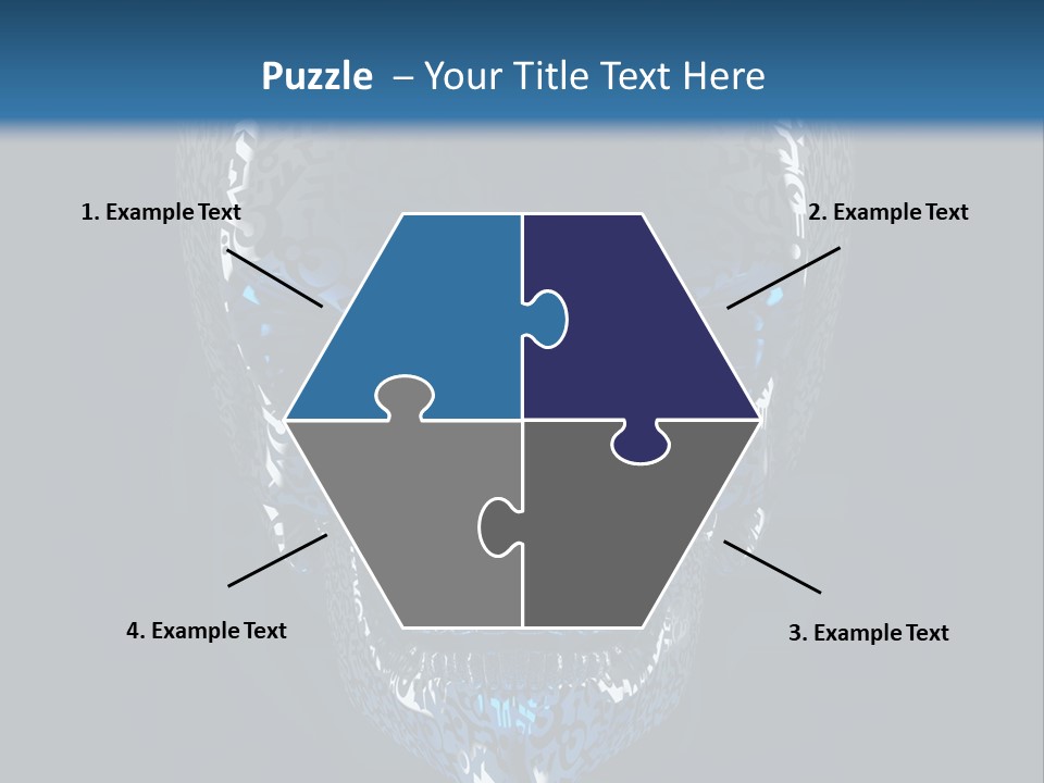 Blue Arrival Creature PowerPoint Template