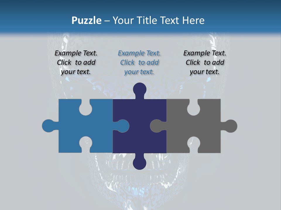 Blue Arrival Creature PowerPoint Template