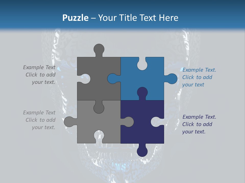 Blue Arrival Creature PowerPoint Template