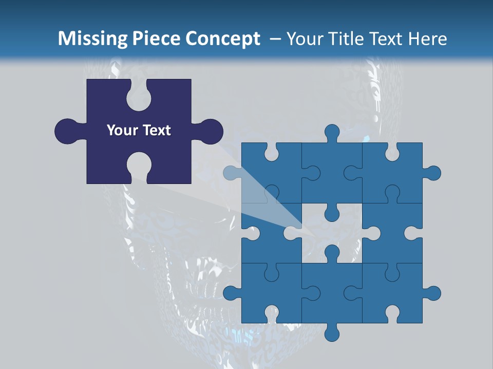 Blue Arrival Creature PowerPoint Template