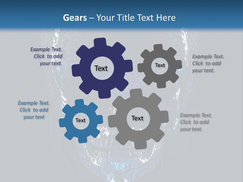 Blue Arrival Creature PowerPoint Template