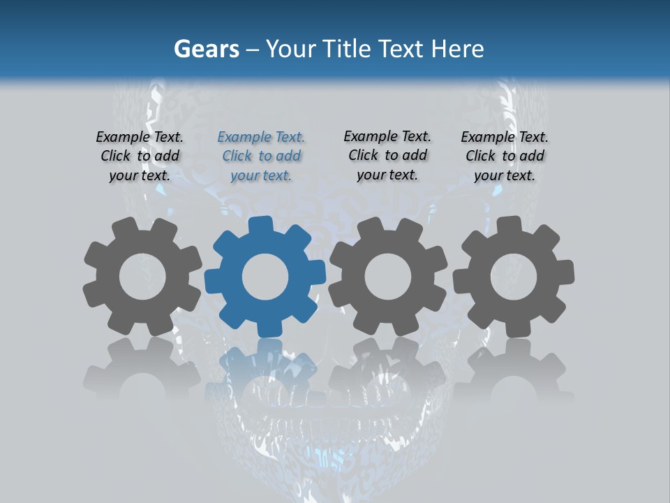 Blue Arrival Creature PowerPoint Template