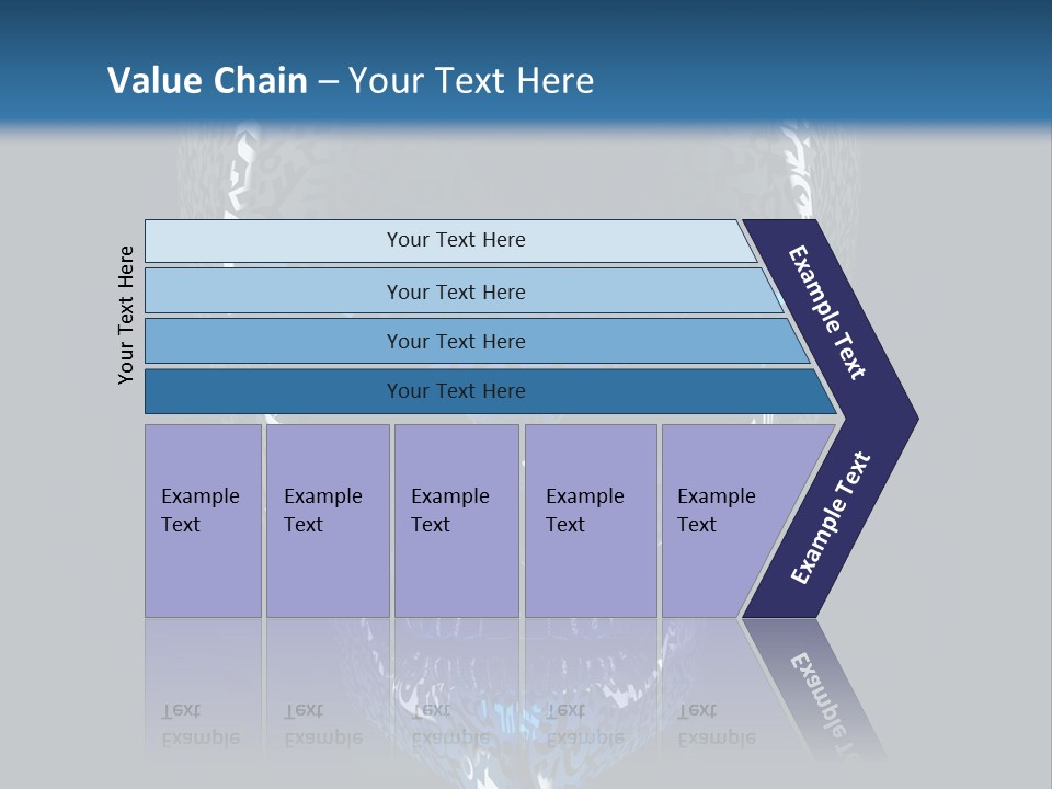 Blue Arrival Creature PowerPoint Template