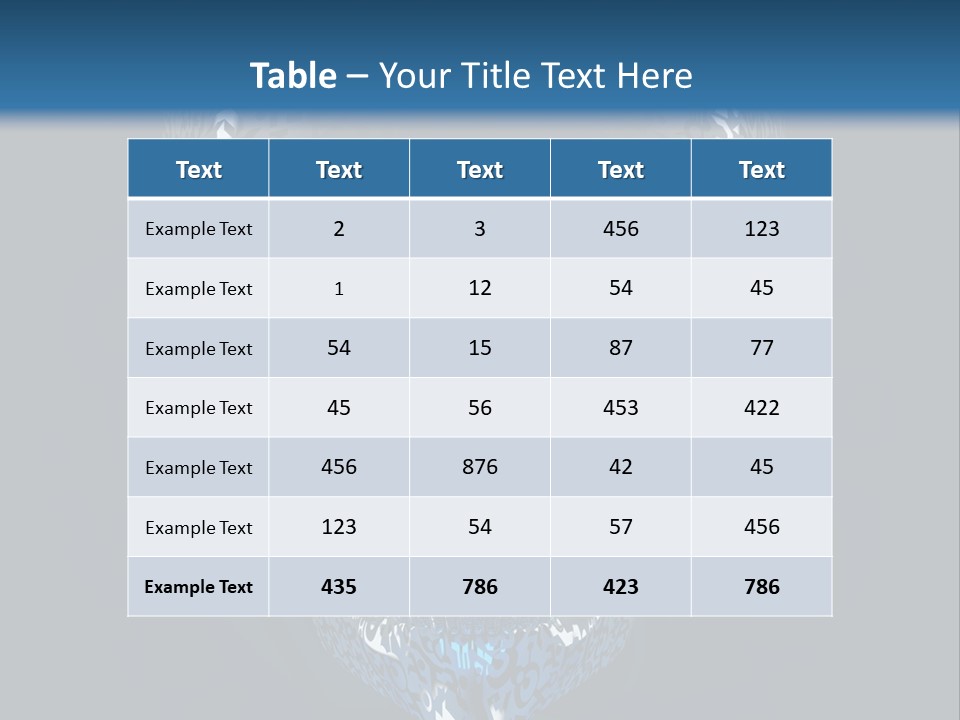 Blue Arrival Creature PowerPoint Template