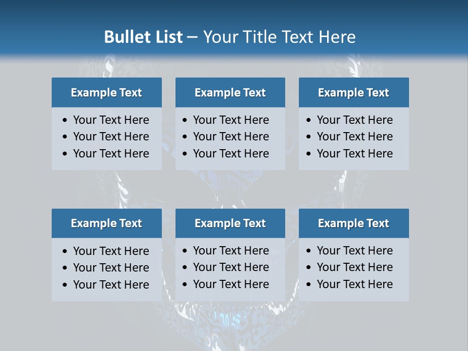 Blue Arrival Creature PowerPoint Template