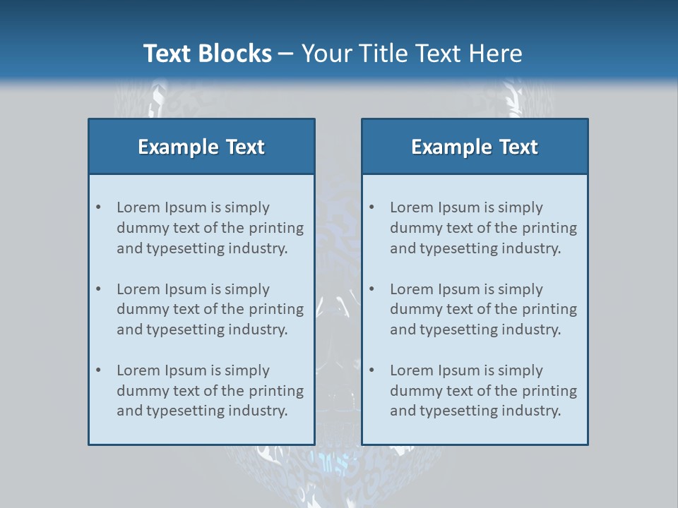 Blue Arrival Creature PowerPoint Template