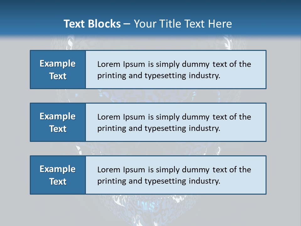 Blue Arrival Creature PowerPoint Template