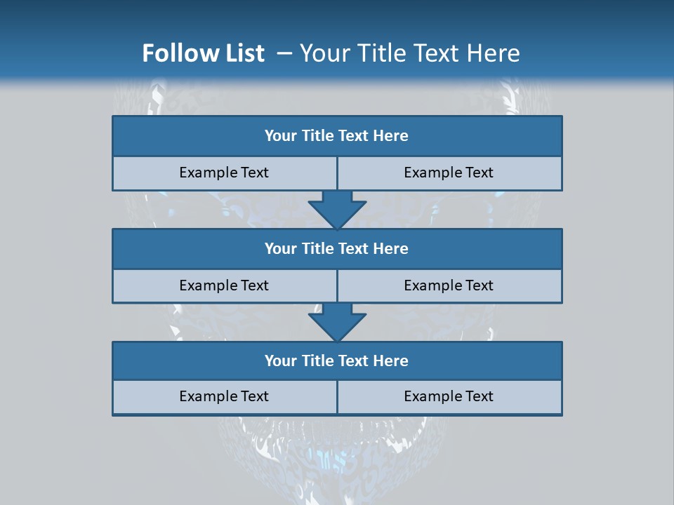 Blue Arrival Creature PowerPoint Template