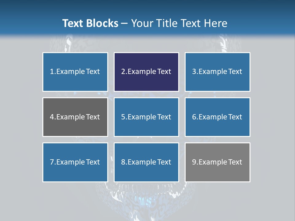 Blue Arrival Creature PowerPoint Template