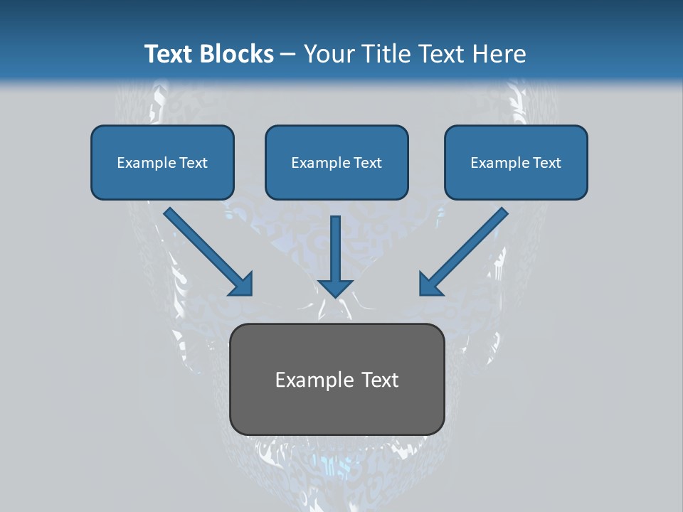Blue Arrival Creature PowerPoint Template